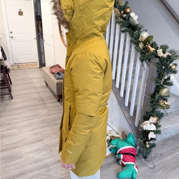 Women’s The North Face Arctic Insulated Parka Amber Green Winter Coat NWT!